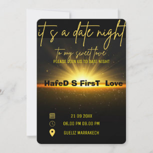 Uitnodiging voor dinerdate,Datum dinertekst