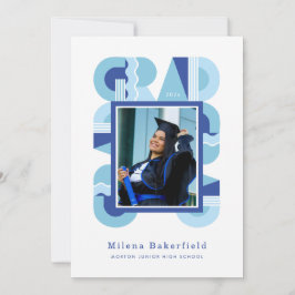 Uitnodiging voor diploma-uitreikingsfeest klas van
