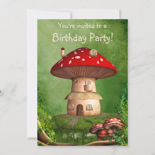 Uitnodiging voor dwergland (Voorkant)