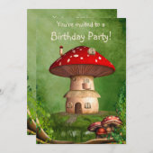 Uitnodiging voor dwergland (Voorkant / Achterkant)