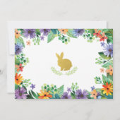 Uitnodiging voor easter eerste verjaardagsfeestje  (Achterkant)