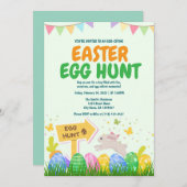 Uitnodiging voor Easter Egg Hunt Sjabloon (Voorkant / Achterkant)