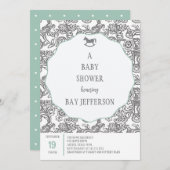 Uitnodiging voor eBay-baby shower (Voorkant / Achterkant)