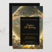 Uitnodiging voor Editable Birthday (Voorkant / Achterkant)