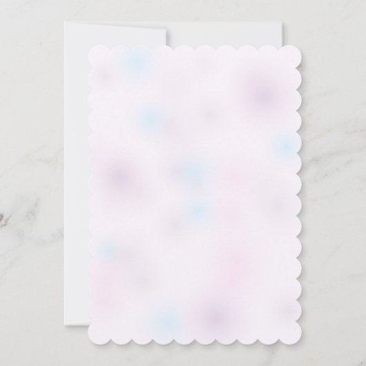 Uitnodiging voor een baby shower (Achterkant)