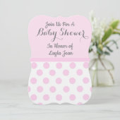 Uitnodiging voor een baby shower (Staand voorkant)