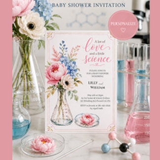 Uitnodiging voor een baby shower die de IVF-reis b