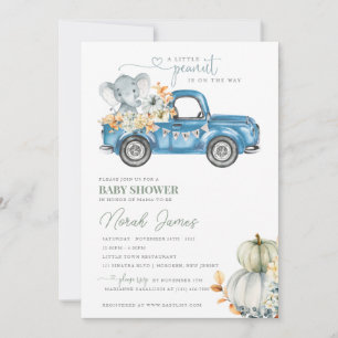 Uitnodiging voor een baby shower: Een klein pinda'
