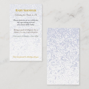 Uitnodiging voor een Baby Shower   Woodland Luiers Informatiekaartje