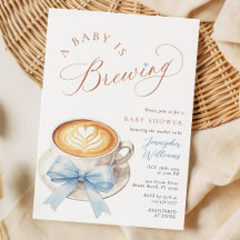 Uitnodiging voor een babyborrel: een baby'tje is i