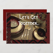 uitnodiging voor een binnenpartij (Voorkant / Achterkant)