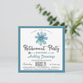 Uitnodiging voor een blauwe rustpartij (Staand voorkant)