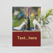 Uitnodiging voor een bruiloft (Staand voorkant)