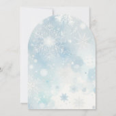 Uitnodiging voor een bruiloft in Arched Winter Won (Achterkant)