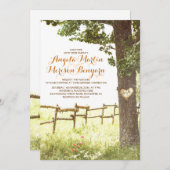 uitnodiging voor een bruiloft in een rustige thuis (Voorkant / Achterkant)
