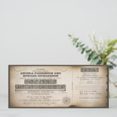  uitnodiging voor een bruiloft met RSVP-ontwerp (Staand voorkant)