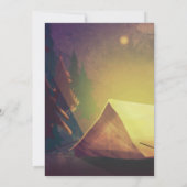 Uitnodiging voor een Camping Thema Party (Achterkant)