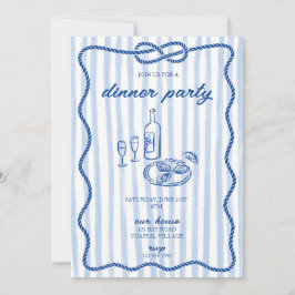 Uitnodiging voor een Casual diner aan de kust