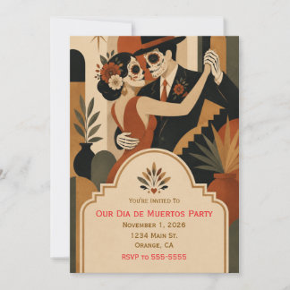 Uitnodiging voor een Dia de Muertos-feest