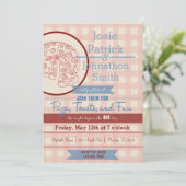 Uitnodiging voor een diner met pizza-repetitie (Staand voorkant)