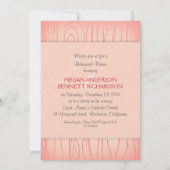 Uitnodiging voor een diner met uitgesneden boomhou (Achterkant)