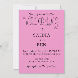 Uitnodiging voor een eenvoudige klassieke all-in-o