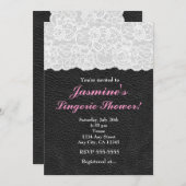 Uitnodiging voor een feestje van White Lace & Blac (Voorkant / Achterkant)