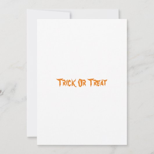 Uitnodiging voor een gelukkig Halloween (Achterkant)