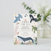 Uitnodiging voor een geslachtsneutrale verjaardag (Staand voorkant)