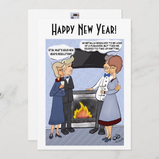 Uitnodiging voor een goede voornemen (Voorkant / Achterkant)