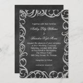  uitnodiging voor een Gothic Wedding (Voorkant / Achterkant)