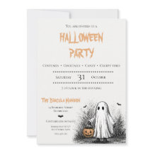 Uitnodiging voor een griezelig volwassenen Hallowe