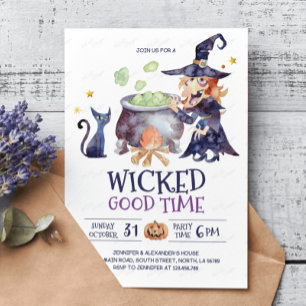 Uitnodiging voor een gruwelijk goed Halloween-fees