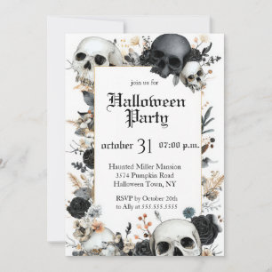 Uitnodiging voor een Halloween-feest die je zelf k