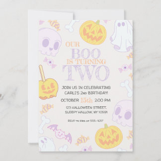 Uitnodiging voor een Halloween-feestje voor de 2e
