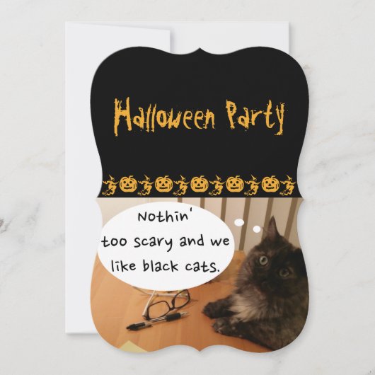 Uitnodiging voor een Halloweenfeest (Vriendelijk) (Voorkant)