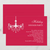 Uitnodiging voor een handelier Holiday (Voorkant / Achterkant)