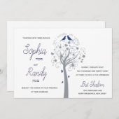 Uitnodiging voor een Hebreeuwse Joodse bruiloft me (Voorkant / Achterkant)