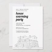 Uitnodiging voor een housewarmingfeestje (Voorkant)