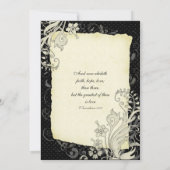 Uitnodiging voor een huwelijk tussen zwarte en ivo (Achterkant)