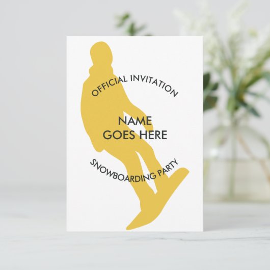 uitnodiging voor een instappartij (Staand voorkant)