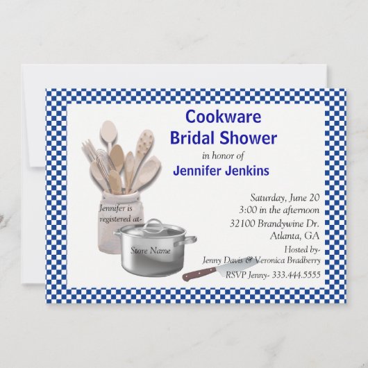 Uitnodiging voor een keukenburcht (Voorkant)