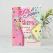 Uitnodiging voor een Klimfeest (Staand voorkant)