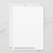 Uitnodiging voor een koninklijk huwelijksfeest (Achterkant)