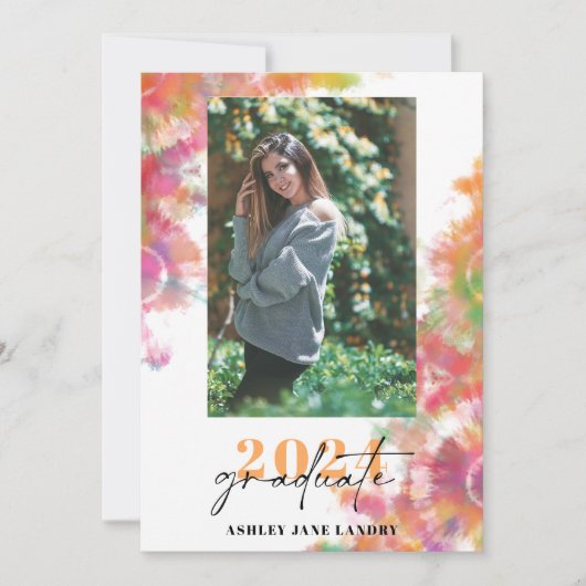 Uitnodiging voor een levendig Afstuderen (Voorkant)