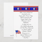 Uitnodiging voor een militaire pensioenpartij (Voorkant / Achterkant)