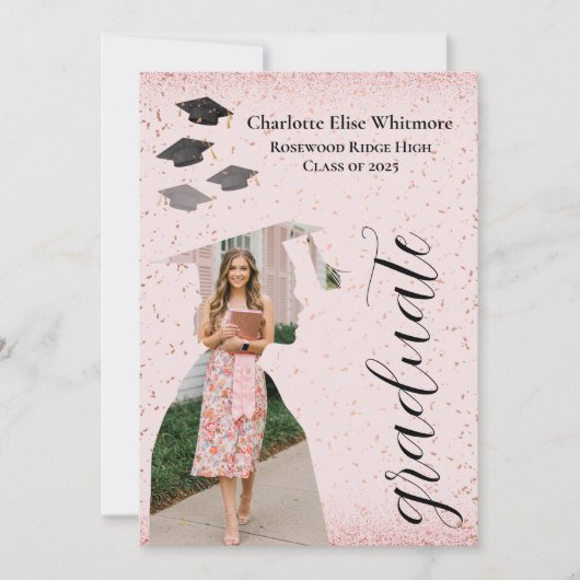 Uitnodiging voor een modern Afstuderen | Afstudeer (Voorkant)