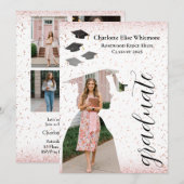 Uitnodiging voor een modern Afstuderen | Afstudeer (Voorkant / Achterkant)