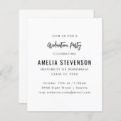 Uitnodiging voor een moderne minimumopleidingspart (Voorkant / Achterkant)