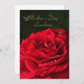 Uitnodiging voor een Moederdag lunch (Voorkant / Achterkant)